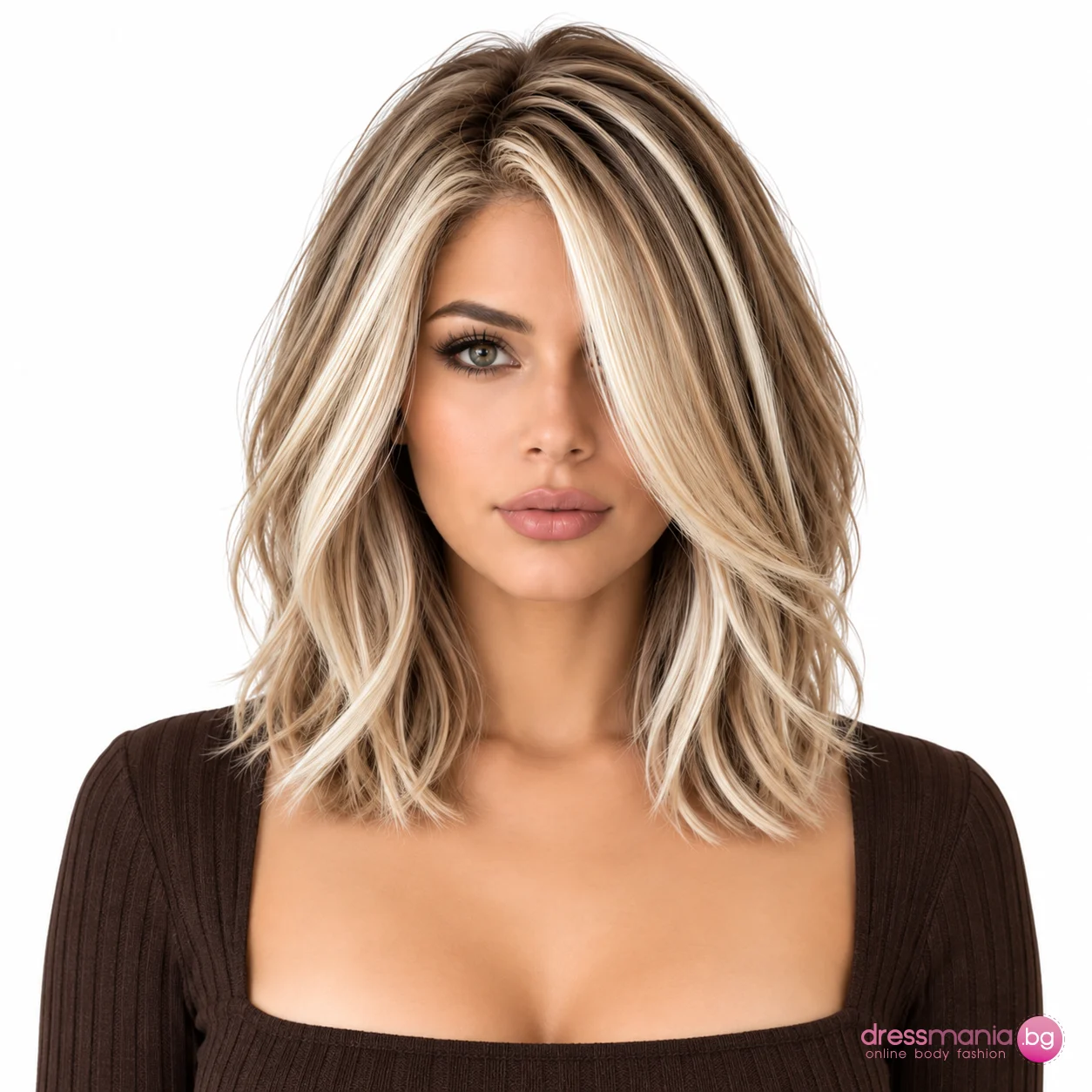 Дамска перука от естествена европейска Remy коса 35 см